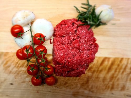 Minced steak